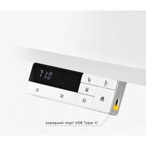Фото - Стіл з електрорегулюванням висоти Mealux PowerDesk Duo White (EVO-242 Duo W/W)